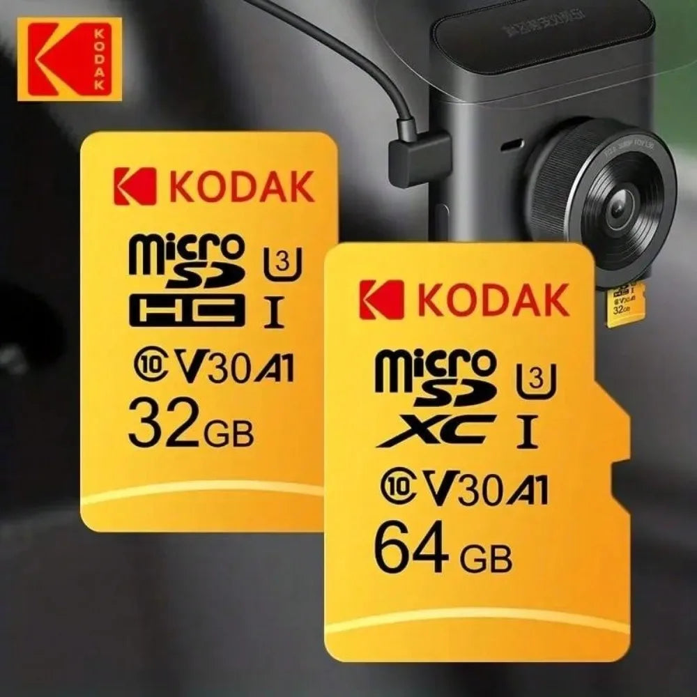Kodak Micro SD32GB-256GB Memory Card - High Speed Class 10 U3 UHS-I for Smartphones, Digital Cameras, Tablets and Drones
