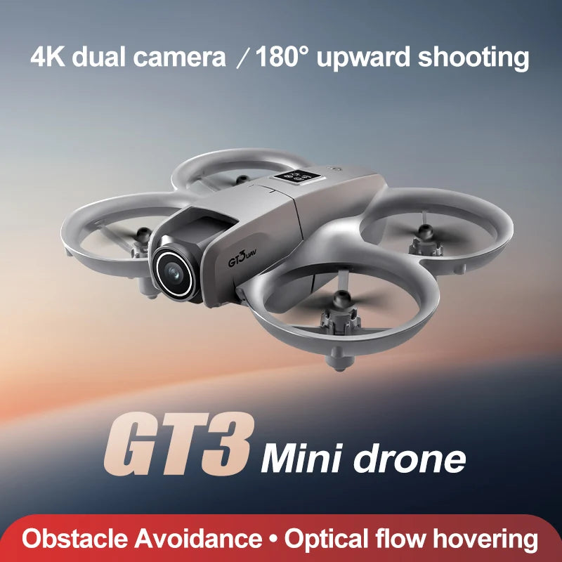 GT3 Mini RC Drone 4K Dual Aerial HD Photography Optical Flow Positioning Obstacle Avoidance UAV Remote Control Quadcopter