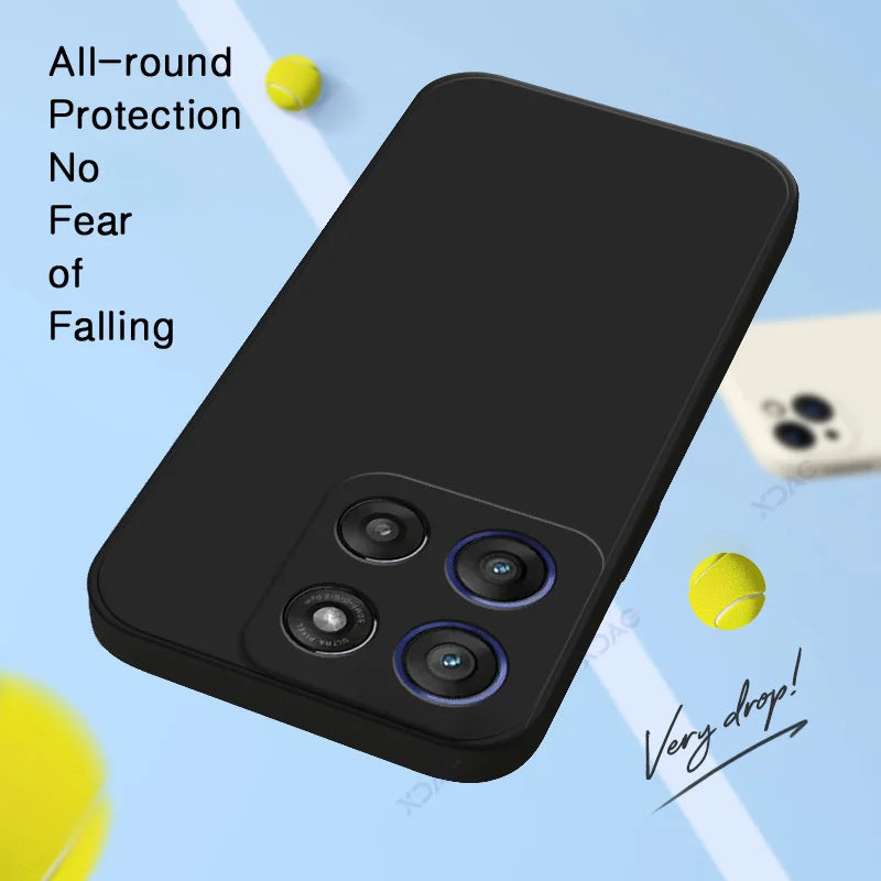 Candy Cellphones Case for Motorola Moto G66 G66J Japan Camera Protection MotoG66 Soft Fashion Cover Square Liquid Silicone Armor