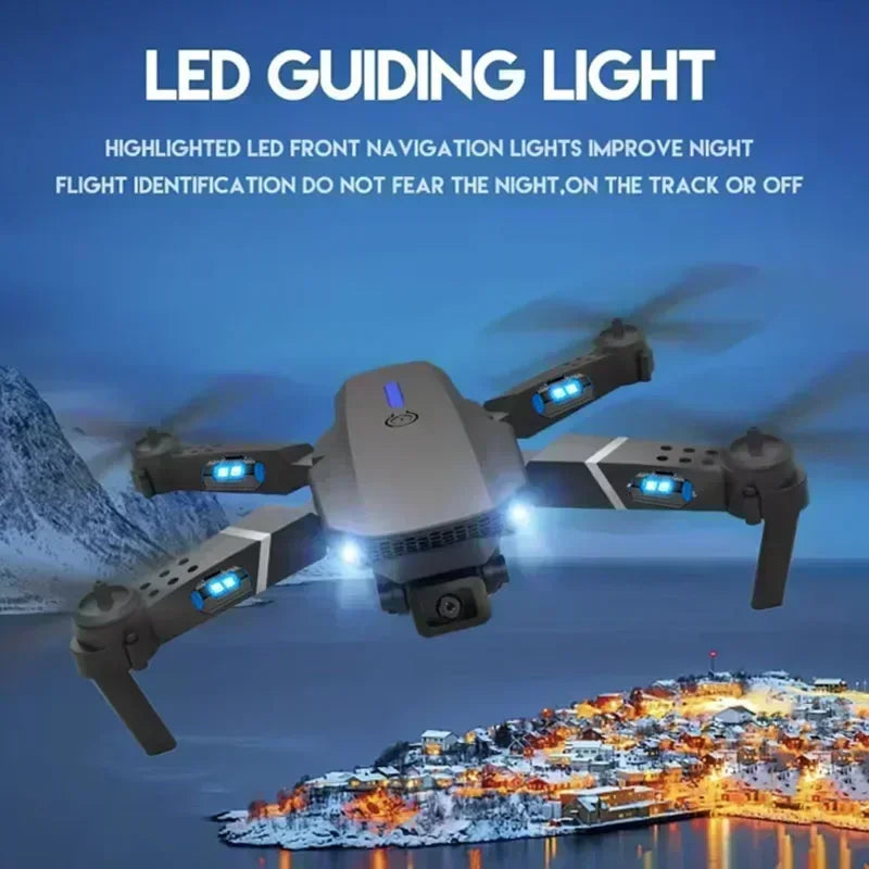 E88 Pro WiFi FPV Drone, Wide Angle, HD, 4K, 1080P Camera, Height Hold, RC, Foldable Quadcopter, Helicopter Toys, Gift, New