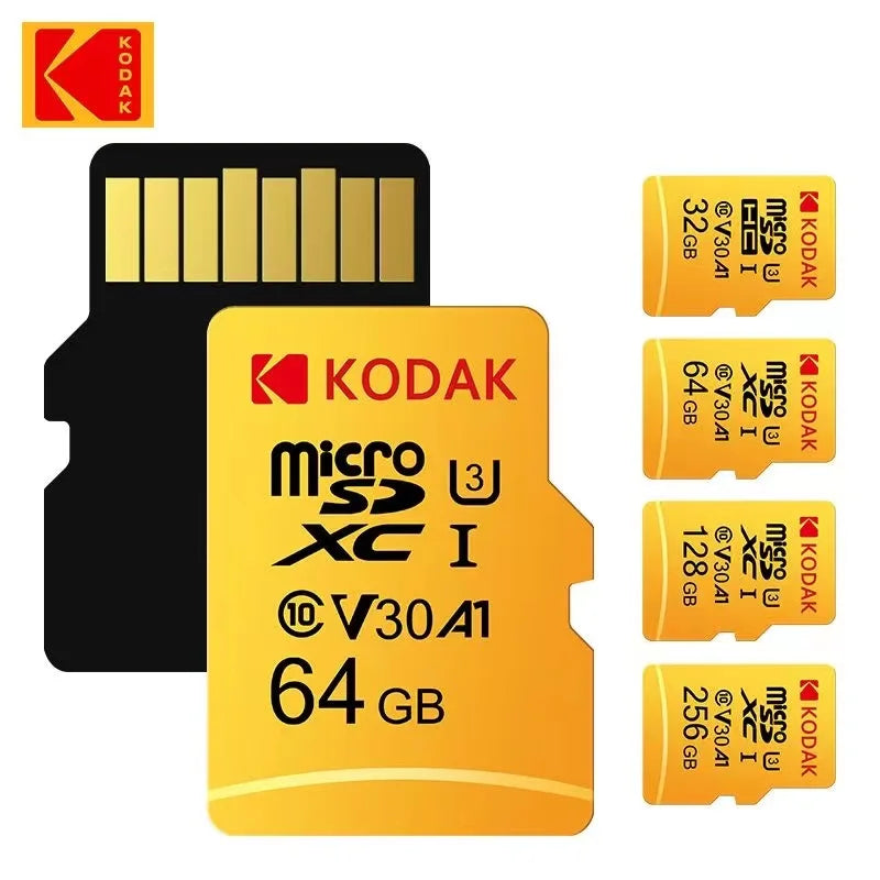 Kodak Micro SD32GB-256GB Memory Card - High Speed Class 10 U3 UHS-I for Smartphones, Digital Cameras, Tablets and Drones