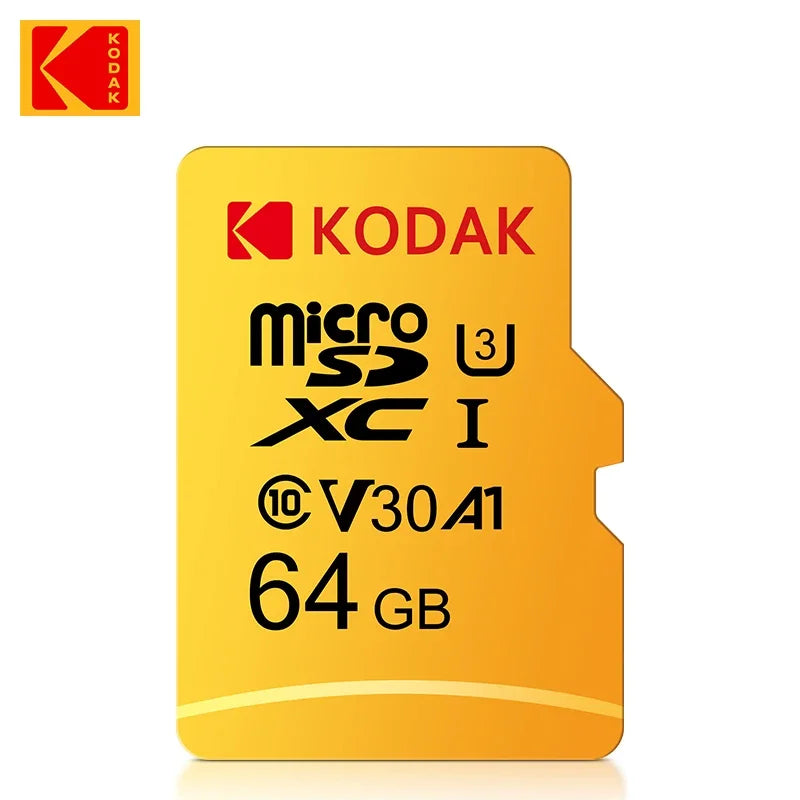 Original KODAK MicroSD Card 64GB 32GB Memori Memory Card C10 TF Micro SD SDXC 128GB 256GB 512GB U3 V30 4K For Phone Drone Camera