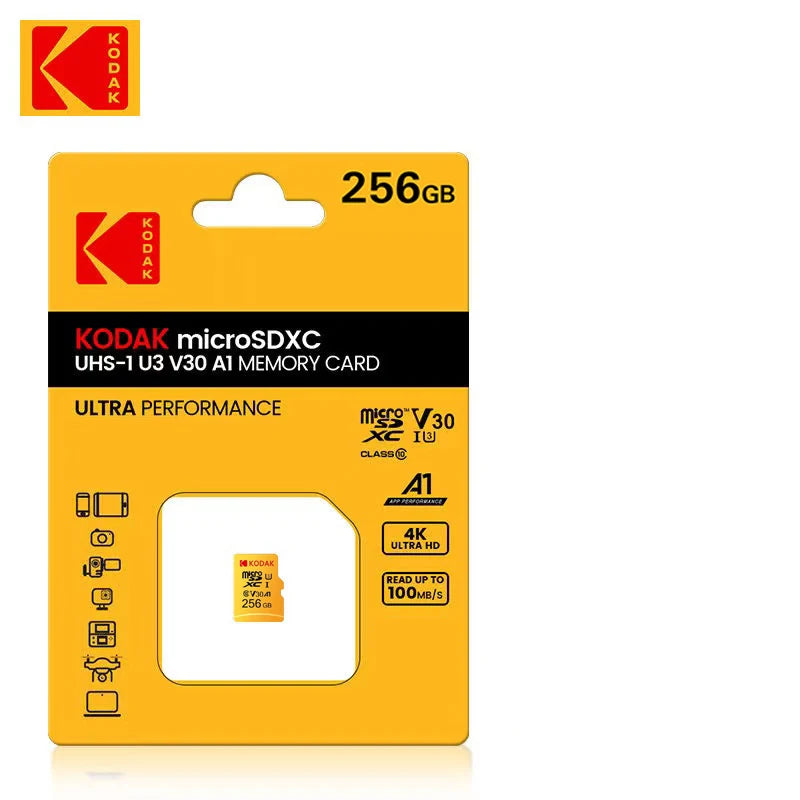 Kodak Micro SD32GB-256GB Memory Card - High Speed Class 10 U3 UHS-I for Smartphones, Digital Cameras, Tablets and Drones