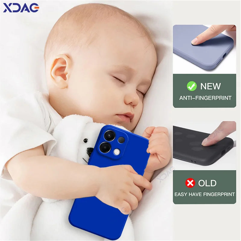 Luxury Candy Cellphones Cases for OPPO K13 5G Global Camera Protection OPPOK13 Soft Covers Square Liquid Silicone Armor Coque