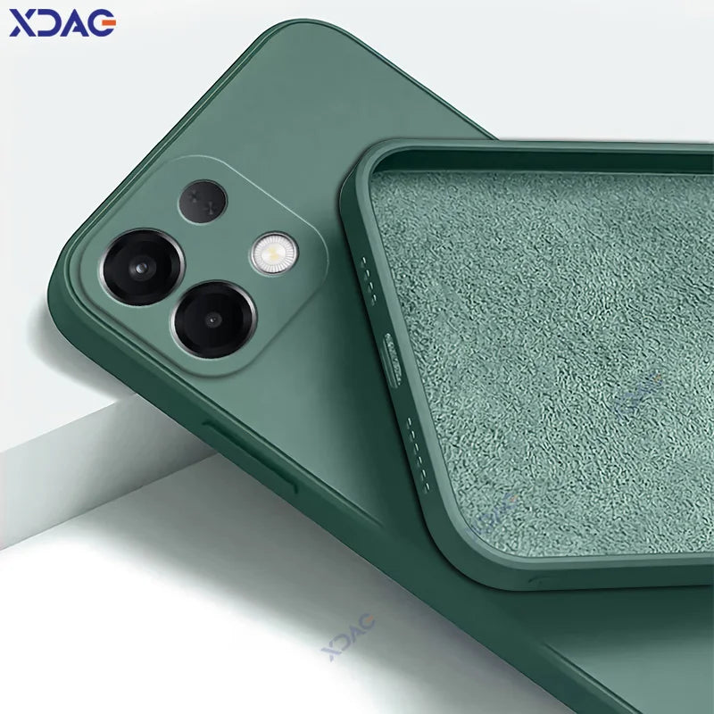 Luxury Candy Cellphones Cases for OPPO K13 5G Global Camera Protection OPPOK13 Soft Covers Square Liquid Silicone Armor Coque