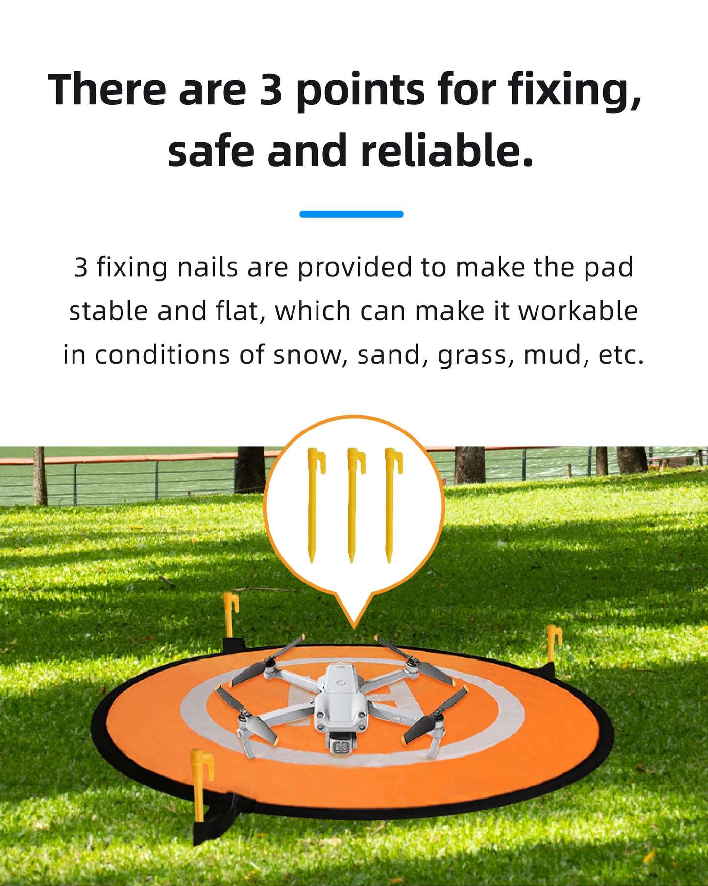 RF06 Drone Quadcopters Accessories Universal 55/75/90/110CM Foldable Landing Pad RC Dron Mat Quadcopter Parking Apron Apron Pad