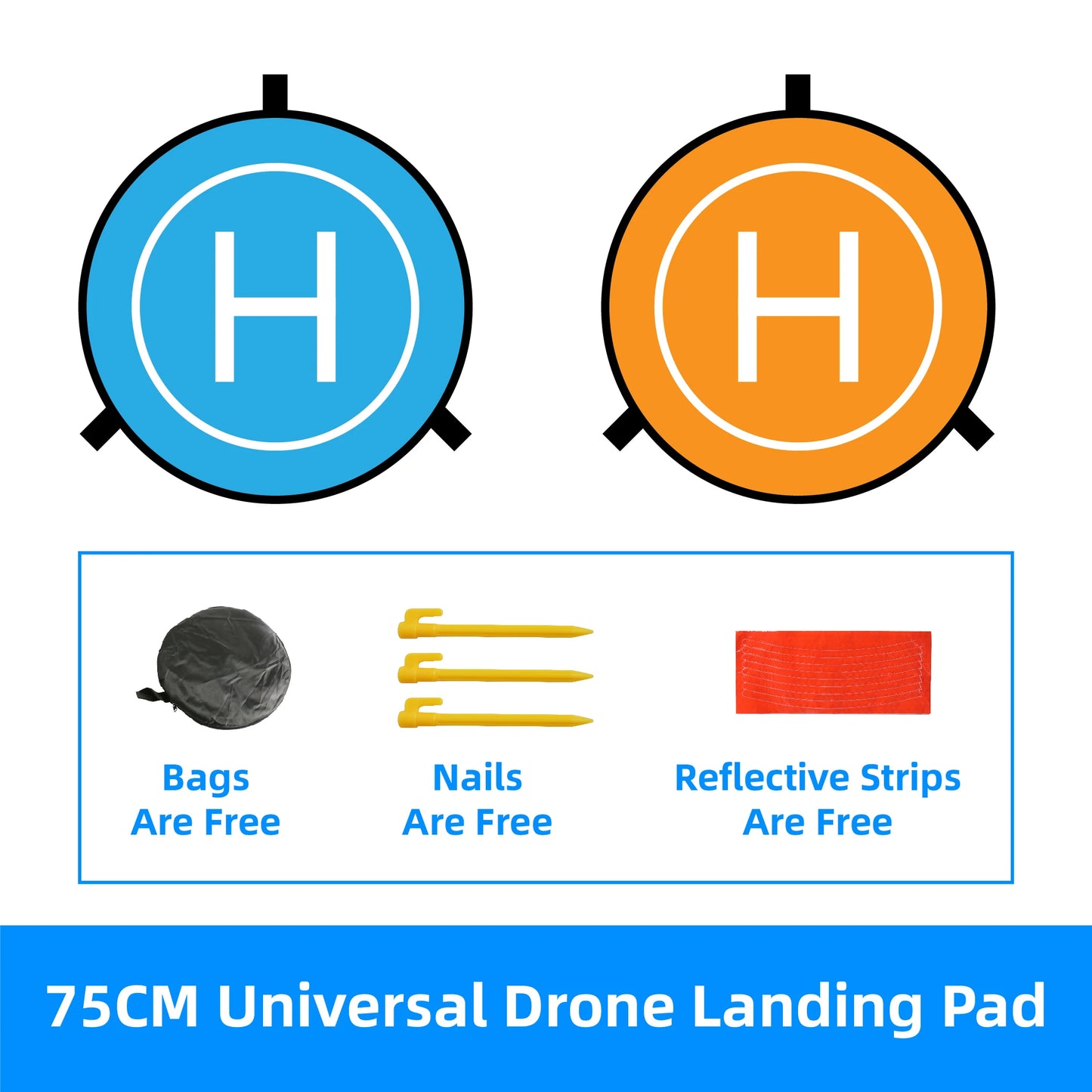 RF06 Drone Quadcopters Accessories Universal 55/75/90/110CM Foldable Landing Pad RC Dron Mat Quadcopter Parking Apron Apron Pad