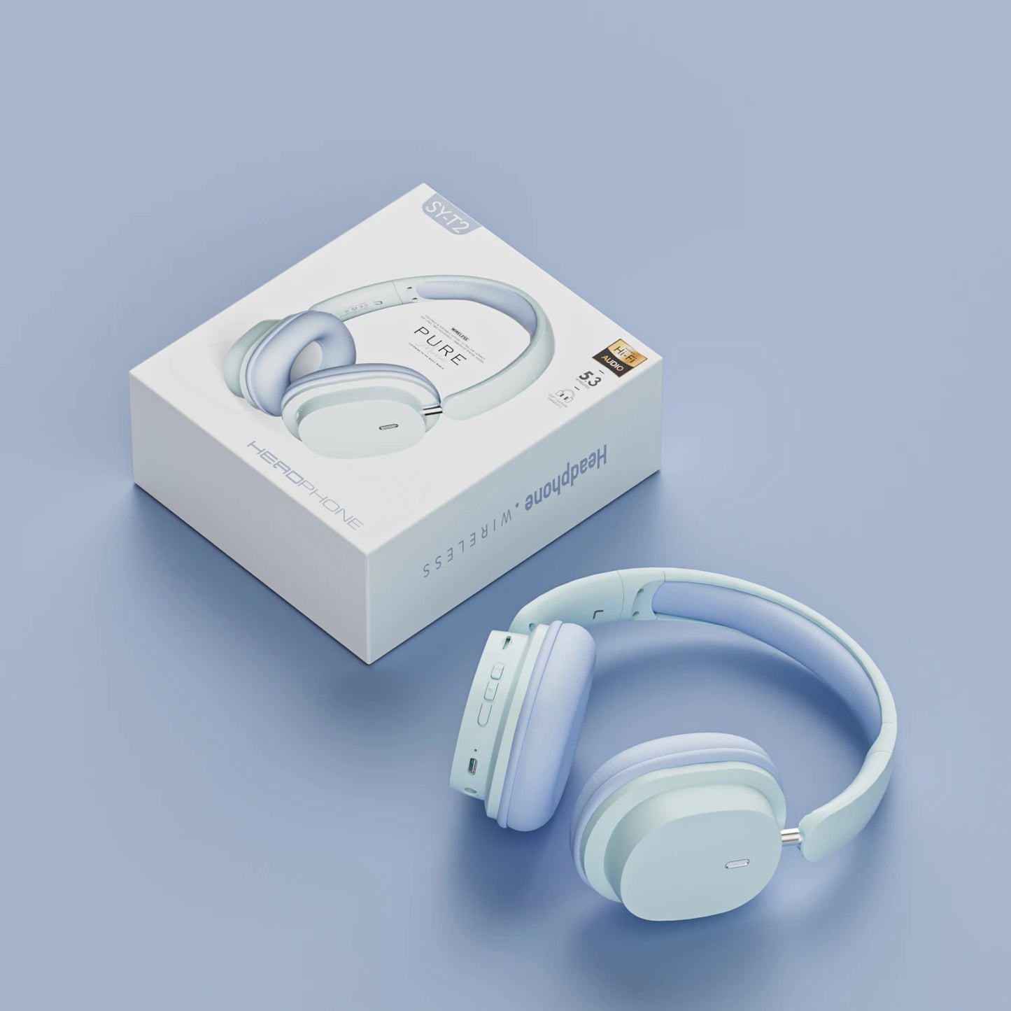 Bluetooth Headphone Headset SY-T2 High Quality Noise Reduction Wireless Microphone Wired Earphone Gamers Headphones