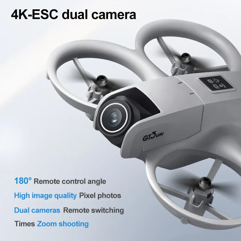 GT3 Mini RC Drone 4K Dual Aerial HD Photography Optical Flow Positioning Obstacle Avoidance UAV Remote Control Quadcopter