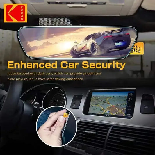 Original KODAK MicroSD Card 64GB 32GB Memori Memory Card C10 TF Micro SD SDXC 128GB 256GB 512GB U3 V30 4K For Phone Drone Camera